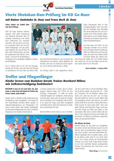 US Open 2010 - Chronik des Karate