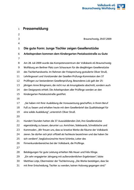 Die gute Form: Junge Tischler zeigen Gesellenstücke