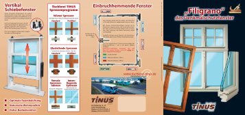 Tinus Denkmalschutzfenster fin - Tischlerei TINUS GmbH