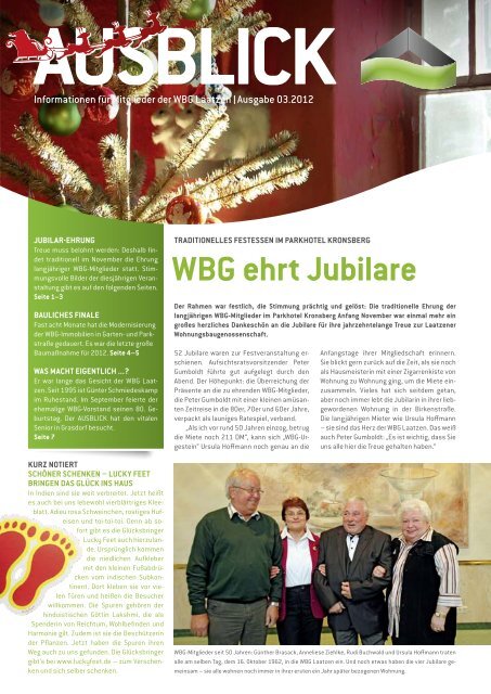 Die WBG aktuell 3/2012 - WBG-Laatzen