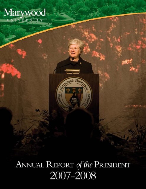 Annual Report complete2 08-09 - Marywood University Home