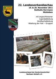 22. Landesverbandsschau - Kaninchenzüchter Wolfgang Dietrich