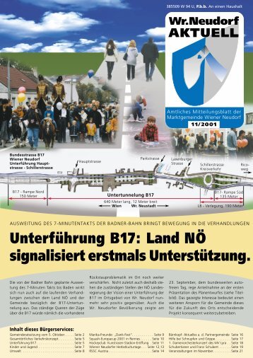 Unterführung B17: Land NÖ signalisiert erstmals Unterstützung.