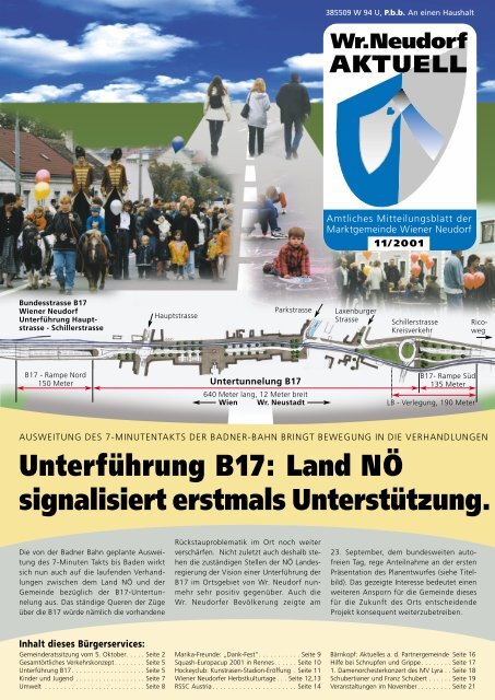 Unterführung B17: Land NÖ signalisiert erstmals Unterstützung.