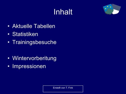 Hinrundenbilanz 0910 mit Bildern - FC Blau-Weiß Bellamont