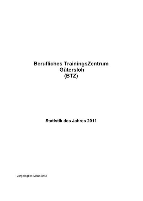 Berufliches TrainingsZentrum Gütersloh (BTZ)