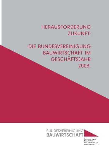 3004343 ZDB Titel - Bundesvereinigung Bauwirtschaft