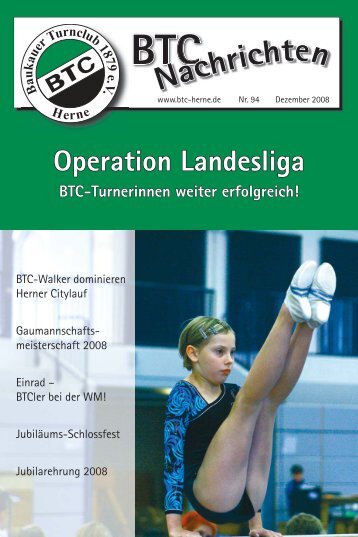 BTC Nachrichten Nr. 94 - Dezember 2008 - Baukauer Turnclub in ...