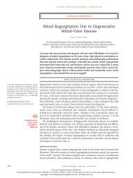 Mitral Regurgitation Due to Degenerative Mitral-Valve Disease
