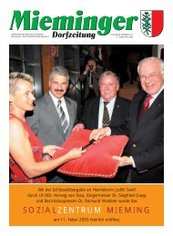 Mieminger Dorfzeitung Feber 2005 - Gemeinde Mieming