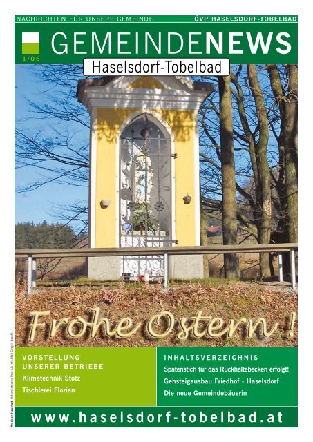 GEMEINDEnews - Haselsdorf - Tobelbad, die Homepage der VP ...