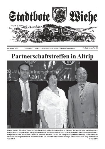 Partnerschaftstreffen in Altrip - Stadt Wiehe