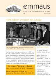 Rundbrief Ausgabe 4/2008 - Emmausgemeinschaft St. Pölten