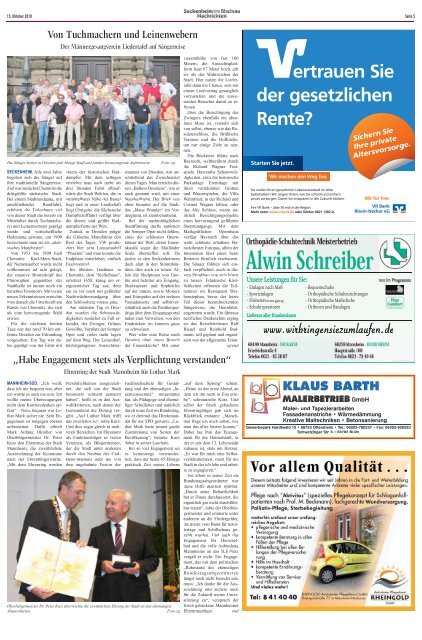 Seckenheim Rheinau Nachrichten - Stadtteil-Portal Mannheim