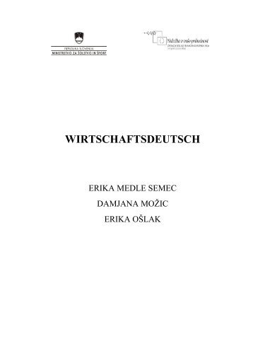 Poslovni tuji jezik - Wirtschaftsdeutsch - Semec, Mo
