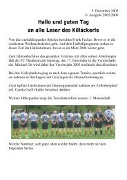 Spielbericht - FC Thanheim
