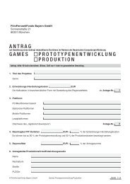 ANTRAG GAMES PROTOTYPENENTWICKLUNG PRODUKTION