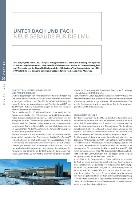 MünchnerUni.Magazin - Ludwig-Maximilians-Universität München