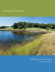 2008 Annual Report - 1.5 MB PDF - Sonoma Land Trust