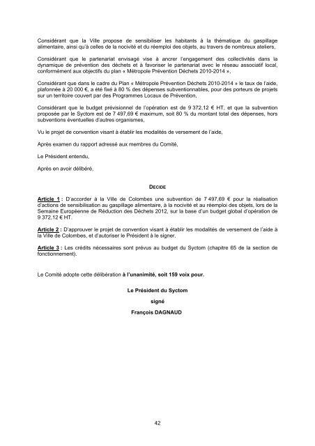 RECUEIL DES ACTES ADMINISTRATIFS JUILLET/AOUT ... - Syctom