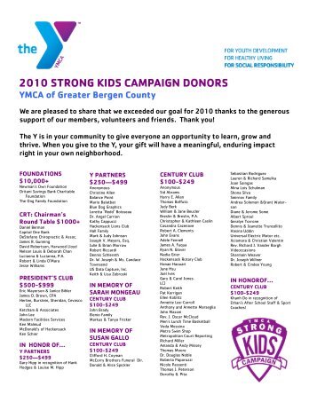 2010 Donor List for publication.pub - YMCA OF THE GREATER ...