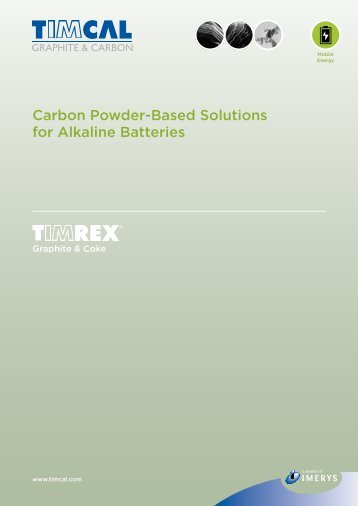 Carbon Powder-Based Solutions for Alkaline ... - Timcal Graphite