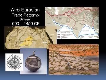 22 - Afro-Eurasian Trade Patterns between 600-1450