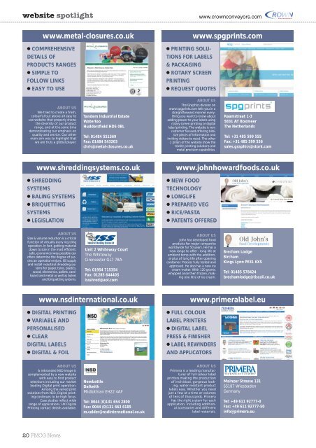 LABELS AND LABELLING - Onecoms.co.uk