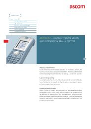 i62 Product Sheet - Ascom