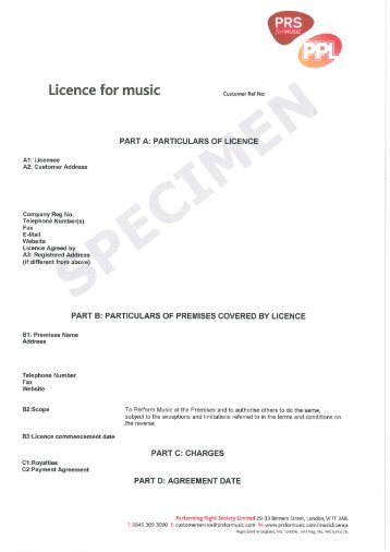music contracts