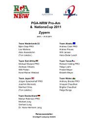 PGA-NRW Pro-Am & NationsCup 2011 Zypern