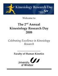 2008 Program - University of Windsor