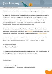 Flaschenpost - Piratenpartei Deutschland