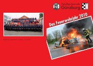Das Feuerwehrjahr 2010 - Freiwillige Feuerwehr Günzburg