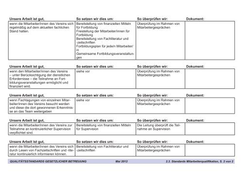 qualitätsstandards gesetzlicher betreuung - AWO Ruhr-Mitte