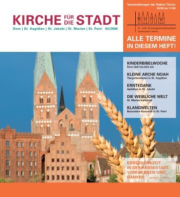 KIRCHE STADT - Kirchengemeindeverband Innenstadt Lübeck