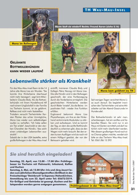 RDT 1/2007 - Bund gegen Missbrauch der Tiere ev