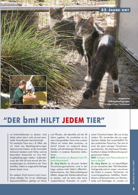 RDT 1/2007 - Bund gegen Missbrauch der Tiere ev