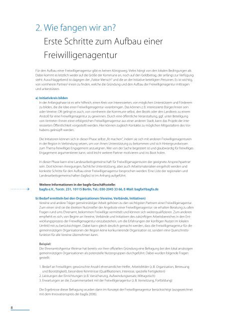 Anleitung zum Aufbau einer Freiwilligenagentur - Rehburg-Loccum ...