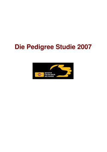 Die Pedigree Studie 2007 - Dogs