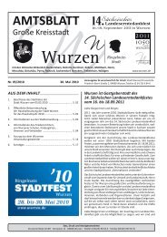 AMTSBLATT - Stadt Wurzen