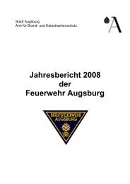 Jahresbericht 2008 der Feuerwehr Augsburg
