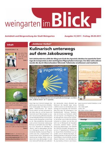 Ausgabe 31/2011 - Weingarten im Blick