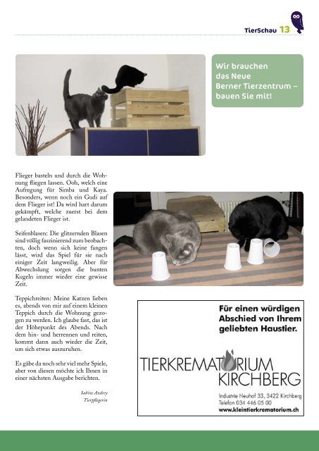 Ausgabe 1/2008 - Tierschutzverein Bern