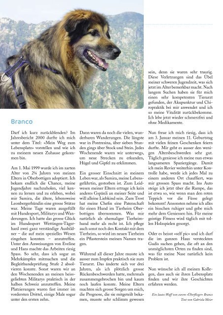 Ausgabe 1/2008 - Tierschutzverein Bern