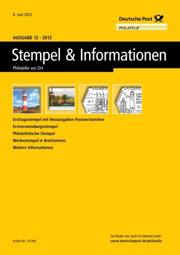 Ansicht und Download (PDF) - Deutsche Post - Philatelie