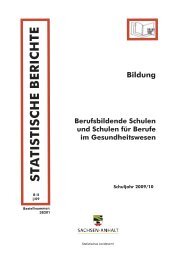 statistische b erichte - Statistisches Landesamt Sachsen-Anhalt