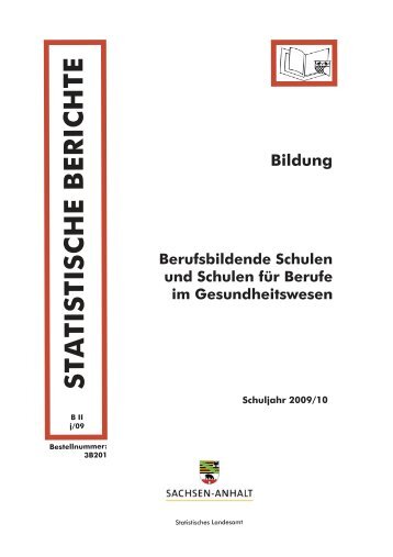 statistische b erichte - Statistisches Landesamt Sachsen-Anhalt