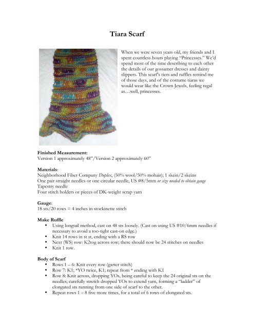 Tiara Scarf