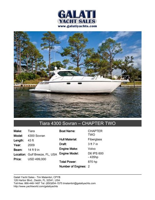Tiara 4300 Sovran